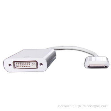 DVI Cable Adapter for Apple's iPad/iPad 2/New iPad 3/iPhone 4/iPhone 4S and iTouch 4